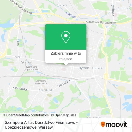 Mapa Szampera Artur. Doradztwo Finansowo - Ubezpieczeniowe