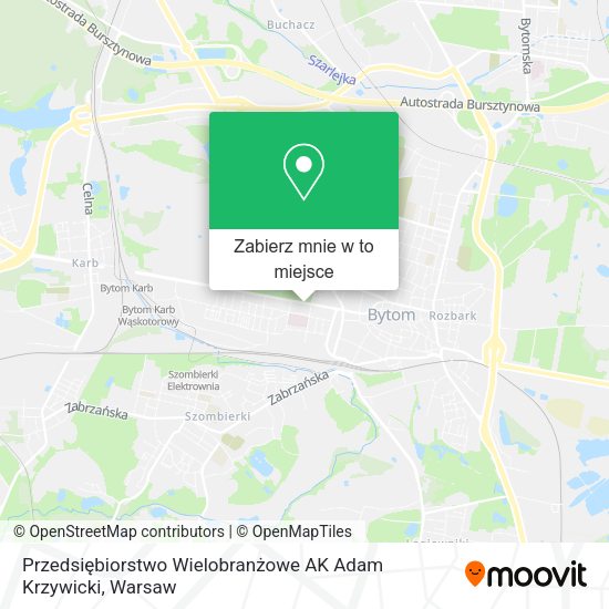 Mapa Przedsiębiorstwo Wielobranżowe AK Adam Krzywicki