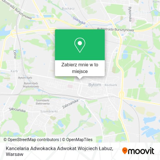 Mapa Kancelaria Adwokacka Adwokat Wojciech Łabuz