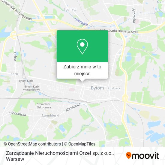 Mapa Zarządzanie Nieruchomościami Orzeł sp. z o.o.