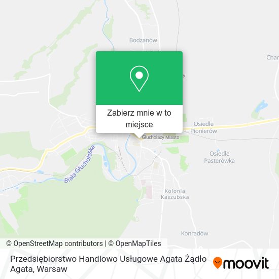 Mapa Przedsiębiorstwo Handlowo Usługowe Agata Żądło Agata