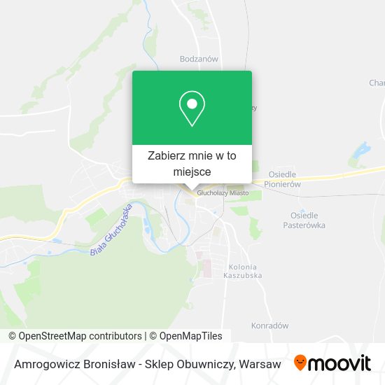 Mapa Amrogowicz Bronisław - Sklep Obuwniczy