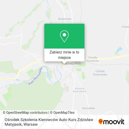 Mapa Ośrodek Szkolenia Kierowców Auto Kurs Zdzisław Matyjasik