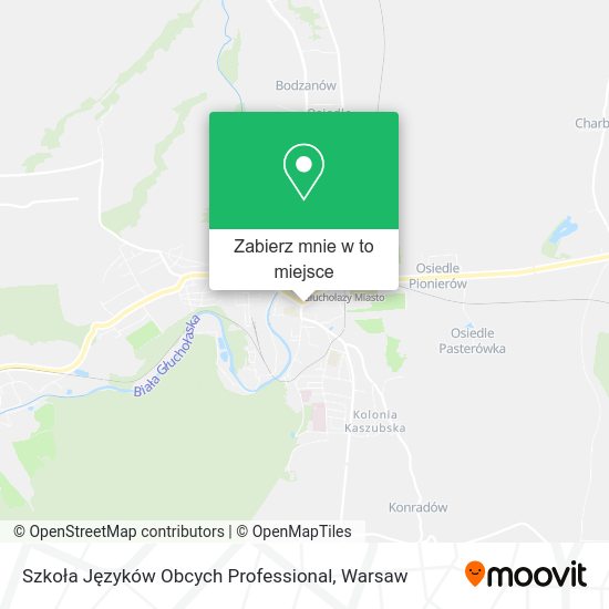 Mapa Szkoła Języków Obcych Professional