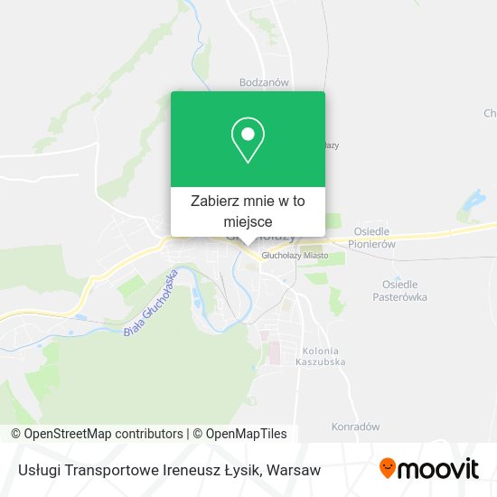 Mapa Usługi Transportowe Ireneusz Łysik