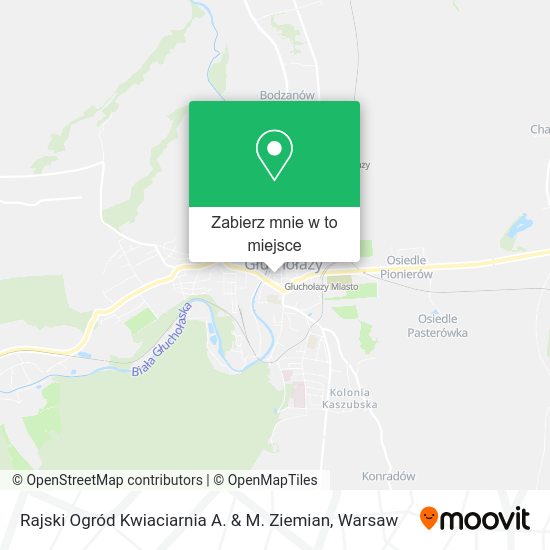 Mapa Rajski Ogród Kwiaciarnia A. & M. Ziemian