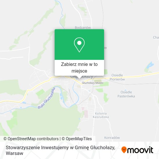 Mapa Stowarzyszenie Inwestujemy w Gminę Głuchołazy