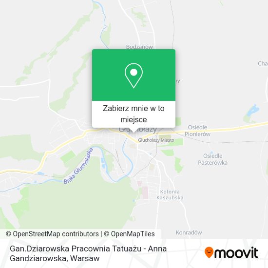 Mapa Gan.Dziarowska Pracownia Tatuażu - Anna Gandziarowska