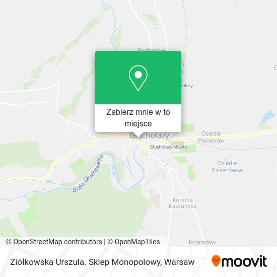 Mapa Ziółkowska Urszula. Sklep Monopolowy