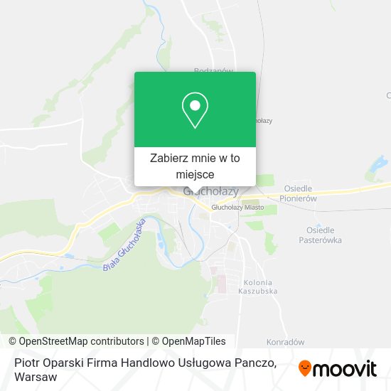 Mapa Piotr Oparski Firma Handlowo Usługowa Panczo