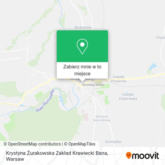 Mapa Krystyna Żurakowska Zakład Krawiecki Bana