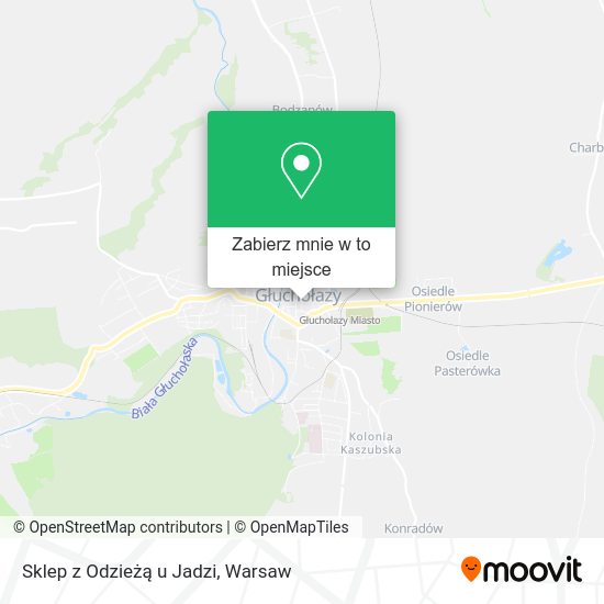 Mapa Sklep z Odzieżą u Jadzi