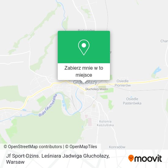 Mapa Jf Sport-Dżins. Leśniara Jadwiga Głuchołazy