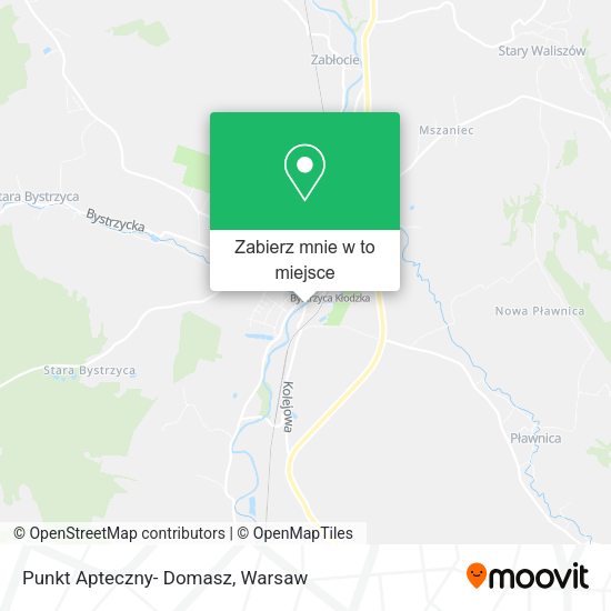 Mapa Punkt Apteczny- Domasz