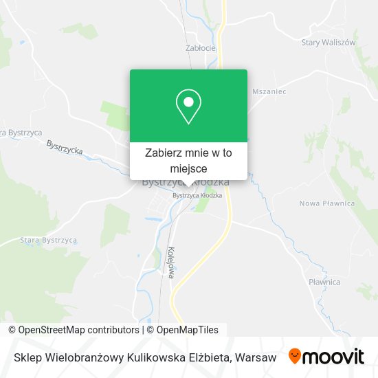 Mapa Sklep Wielobranżowy Kulikowska Elżbieta