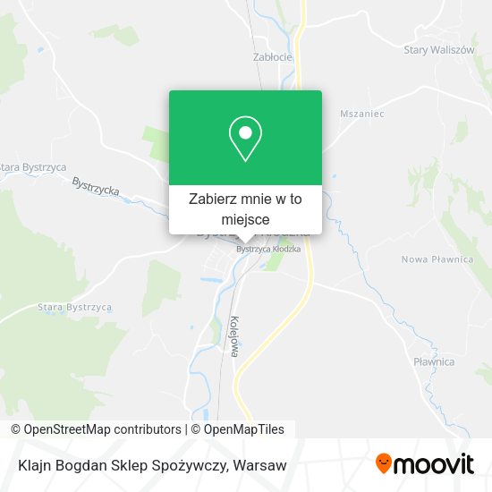 Mapa Klajn Bogdan Sklep Spożywczy