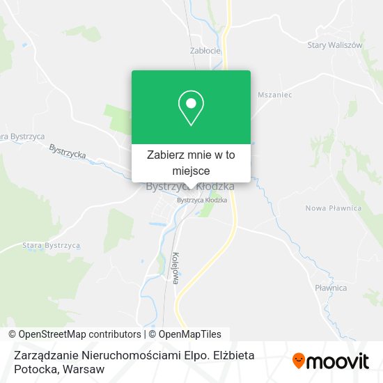 Mapa Zarządzanie Nieruchomościami Elpo. Elżbieta Potocka