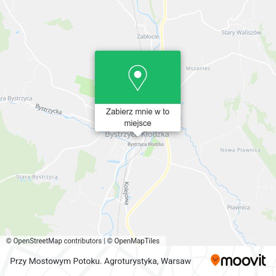 Mapa Przy Mostowym Potoku. Agroturystyka