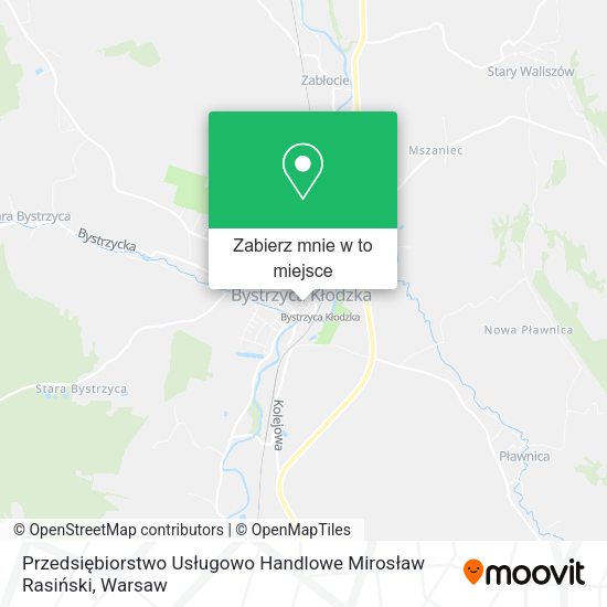 Mapa Przedsiębiorstwo Usługowo Handlowe Mirosław Rasiński