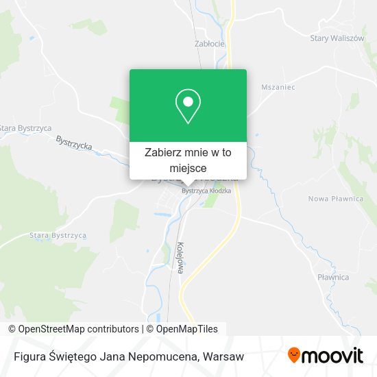 Mapa Figura Świętego Jana Nepomucena