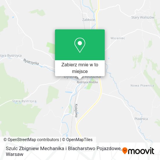 Mapa Szulc Zbigniew Mechanika i Blacharstwo Pojazdowe