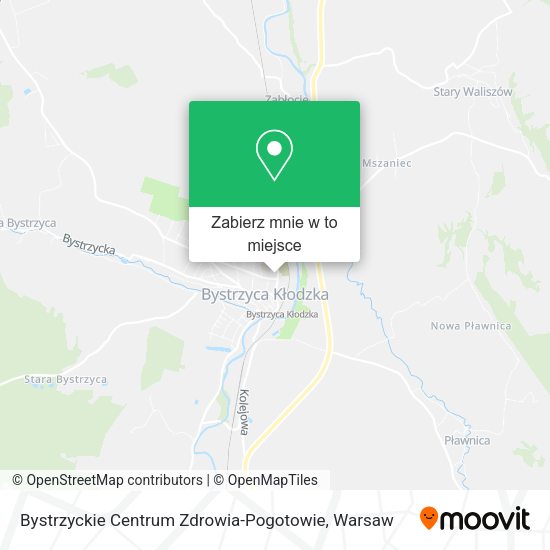 Mapa Bystrzyckie Centrum Zdrowia-Pogotowie