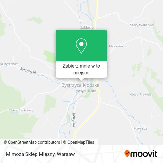 Mapa Mimoza Sklep Mięsny