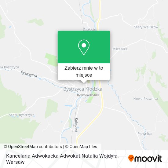 Mapa Kancelaria Adwokacka Adwokat Natalia Wojdyła