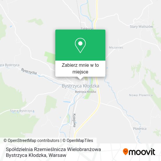 Mapa Spółdzielnia Rzemieślnicza Wielobranżowa Bystrzyca Kłodzka