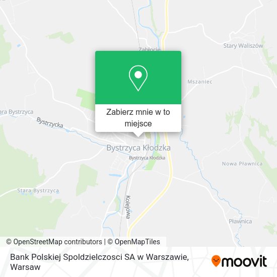 Mapa Bank Polskiej Spoldzielczosci SA w Warszawie