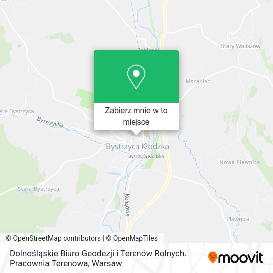 Mapa Dolnośląskie Biuro Geodezji i Terenów Rolnych. Pracownia Terenowa