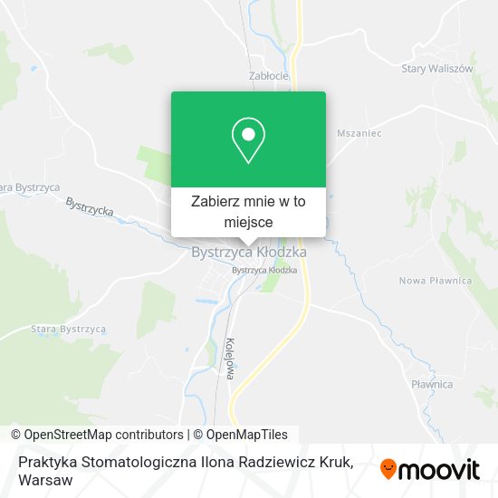 Mapa Praktyka Stomatologiczna Ilona Radziewicz Kruk