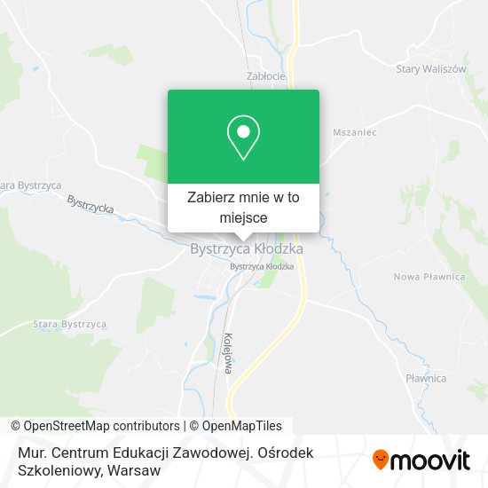 Mapa Mur. Centrum Edukacji Zawodowej. Ośrodek Szkoleniowy