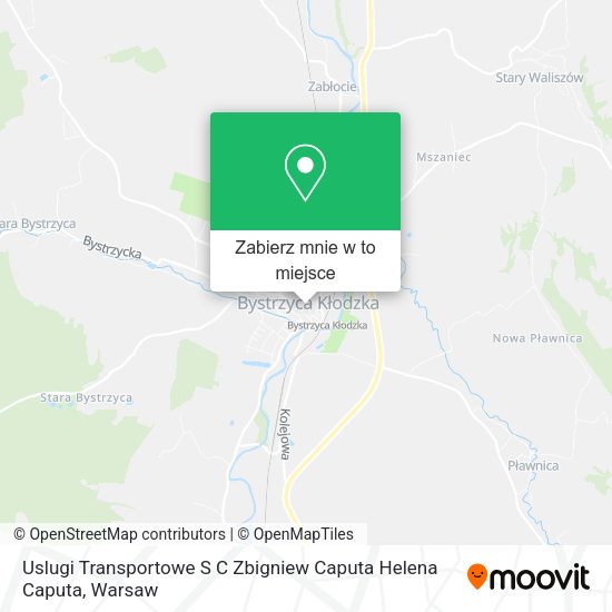 Mapa Uslugi Transportowe S C Zbigniew Caputa Helena Caputa