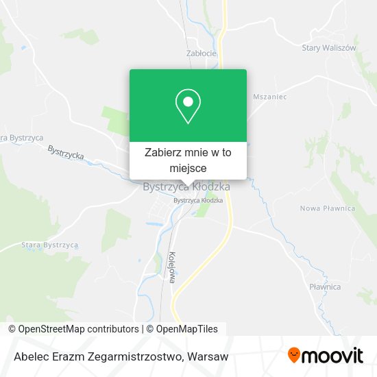 Mapa Abelec Erazm Zegarmistrzostwo