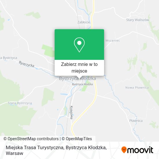 Mapa Miejska Trasa Turystyczna, Bystrzyca Kłodzka