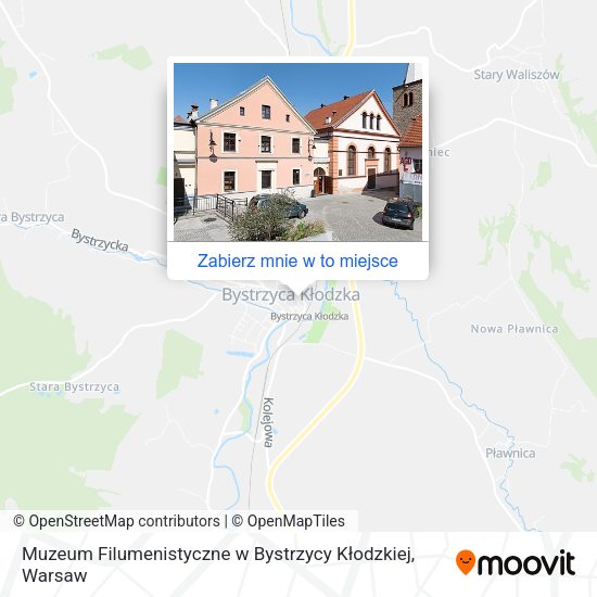 Mapa Muzeum Filumenistyczne w Bystrzycy Kłodzkiej