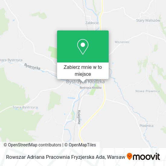 Mapa Rowszar Adriana Pracownia Fryzjerska Ada