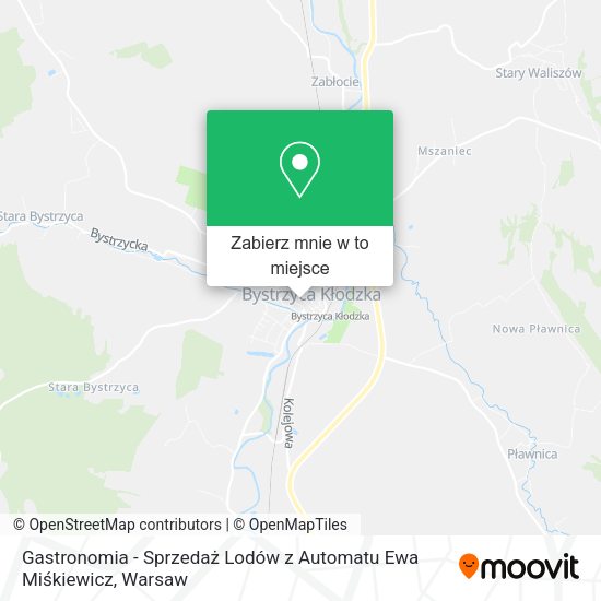 Mapa Gastronomia - Sprzedaż Lodów z Automatu Ewa Miśkiewicz