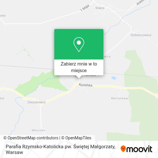 Mapa Parafia Rzymsko-Katolicka pw. Świętej Małgorzaty