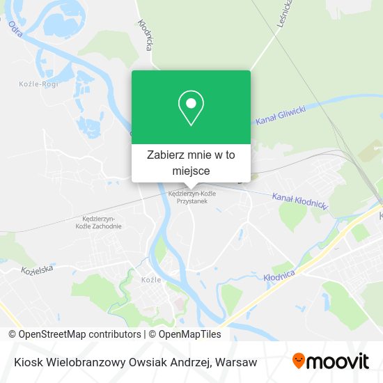 Mapa Kiosk Wielobranzowy Owsiak Andrzej