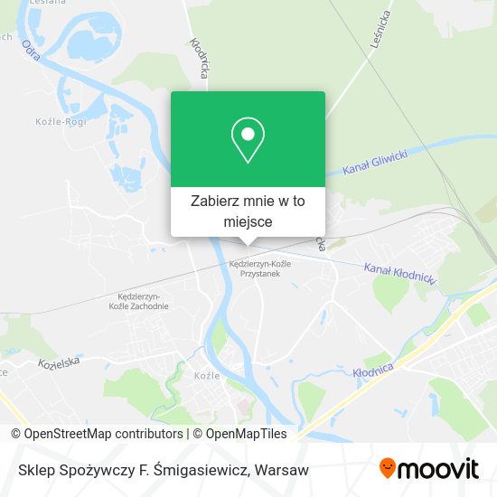 Mapa Sklep Spożywczy F. Śmigasiewicz