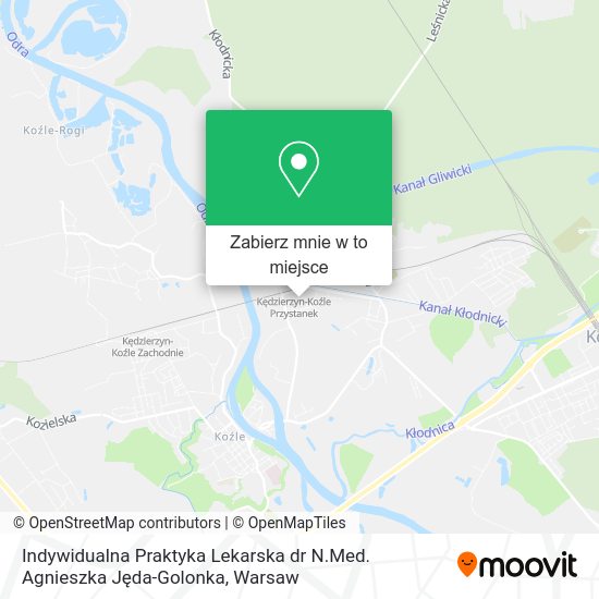 Mapa Indywidualna Praktyka Lekarska dr N.Med. Agnieszka Jęda-Golonka