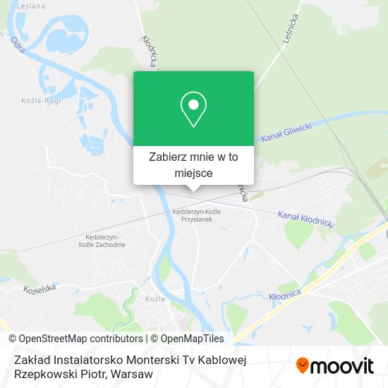 Mapa Zakład Instalatorsko Monterski Tv Kablowej Rzepkowski Piotr