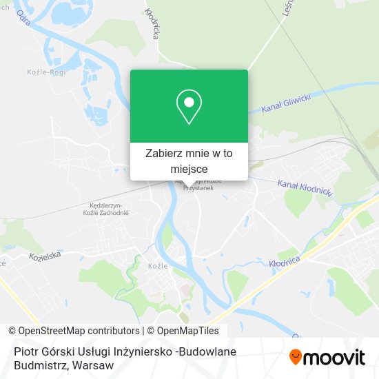 Mapa Piotr Górski Usługi Inżyniersko -Budowlane Budmistrz