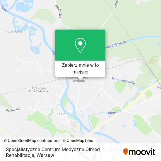 Mapa Specjalistyczne Centrum Medyczne Olmed Rehabilitacja