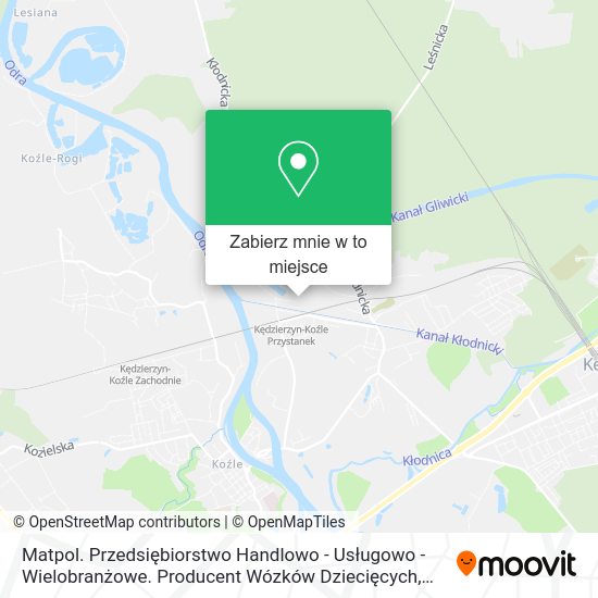 Mapa Matpol. Przedsiębiorstwo Handlowo - Usługowo - Wielobranżowe. Producent Wózków Dziecięcych