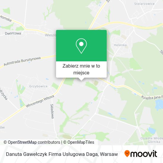 Mapa Danuta Gawełczyk Firma Usługowa Daga