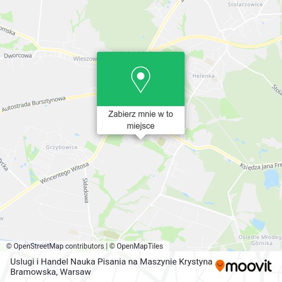 Mapa Uslugi i Handel Nauka Pisania na Maszynie Krystyna Bramowska