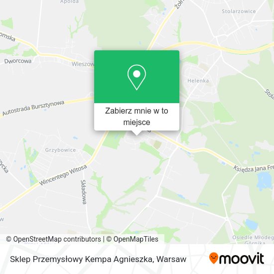 Mapa Sklep Przemysłowy Kempa Agnieszka